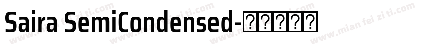 Saira SemiCondensed字体转换